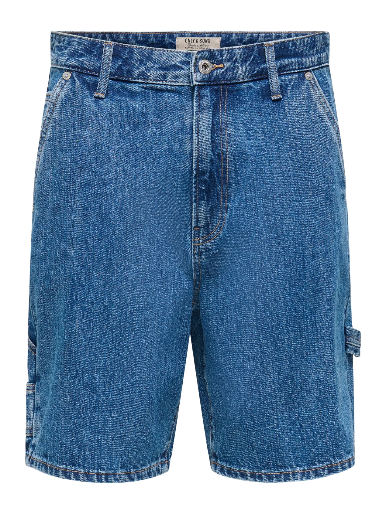 Only & Sons Pantaloncino in jeans da uomo Fade Carpenter