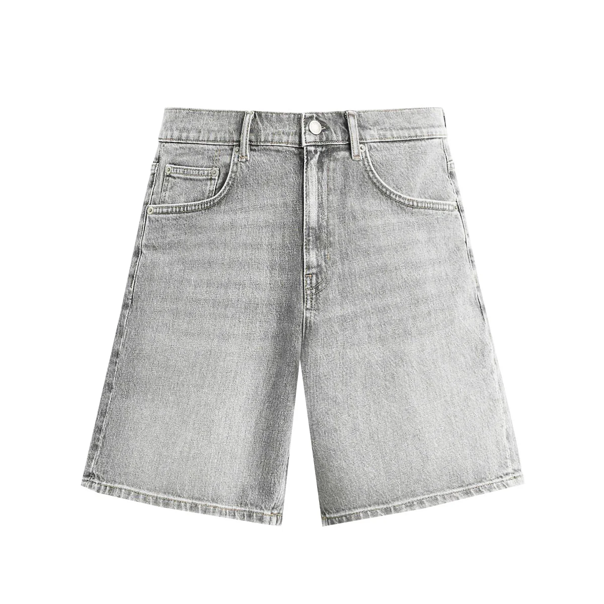 Only & Sons Pantaloncino in jeans da uomo Fade grigio