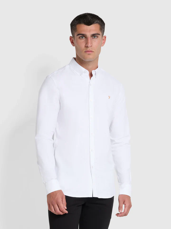 Farah Camicia Uomo Brewer BD Bianca - Image 3
