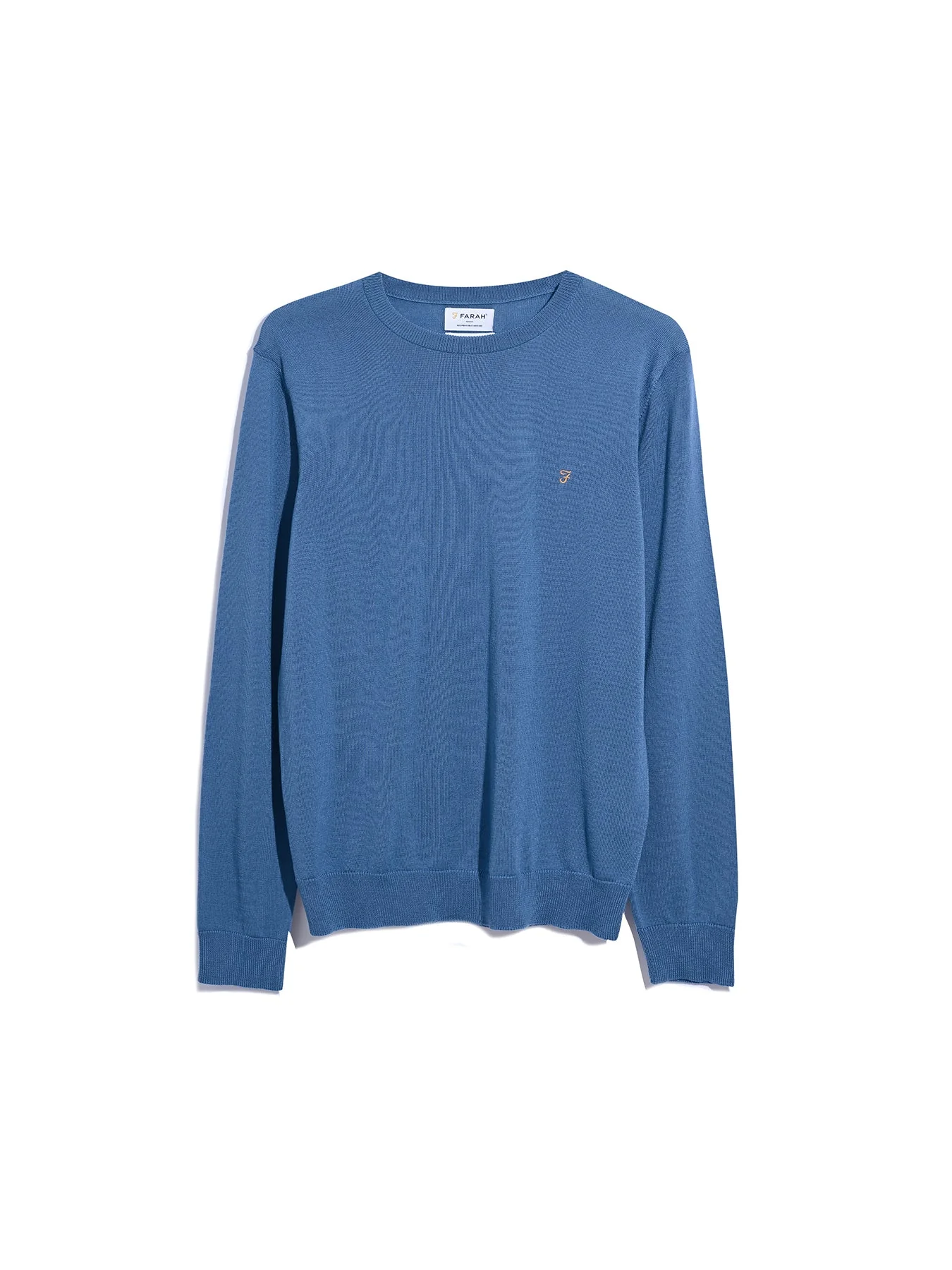 Farah Maglia in lana merino da uomo Mullen  Blu chiaro - Image 2