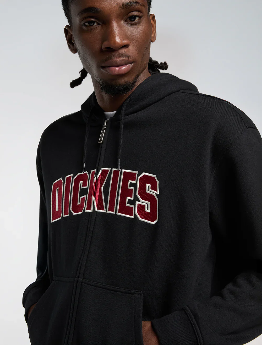 Dickies Felpa con zip e cappuccio Aitkin nera - Image 2