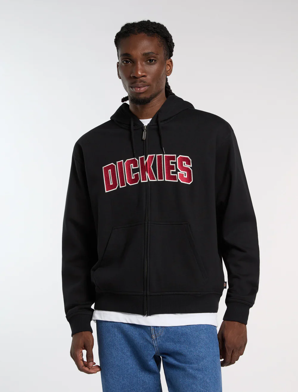 Dickies Felpa con zip e cappuccio Aitkin nera - Image 3
