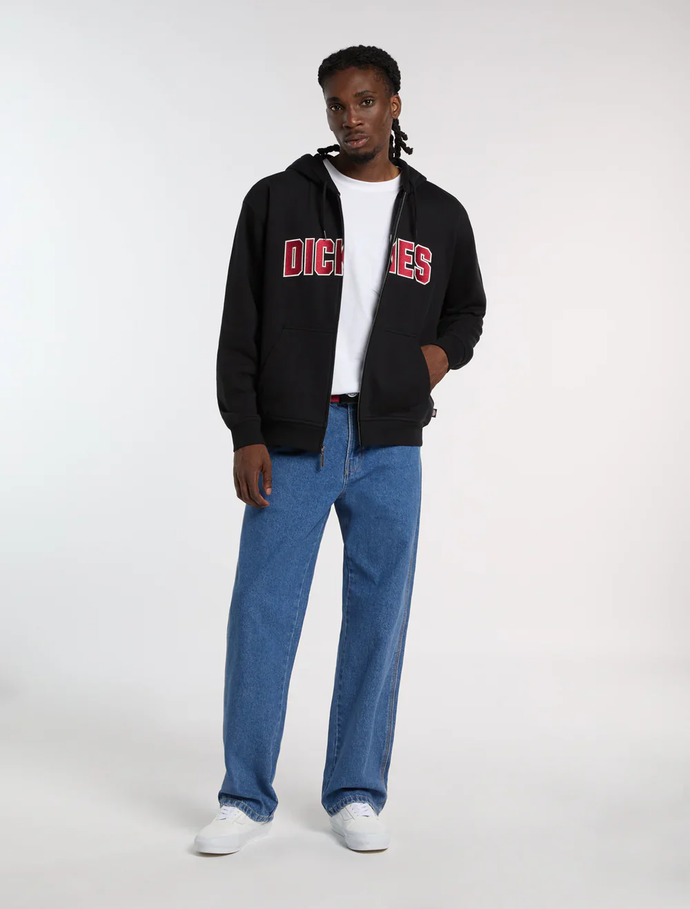 Dickies Felpa con zip e cappuccio Aitkin nera - Image 5