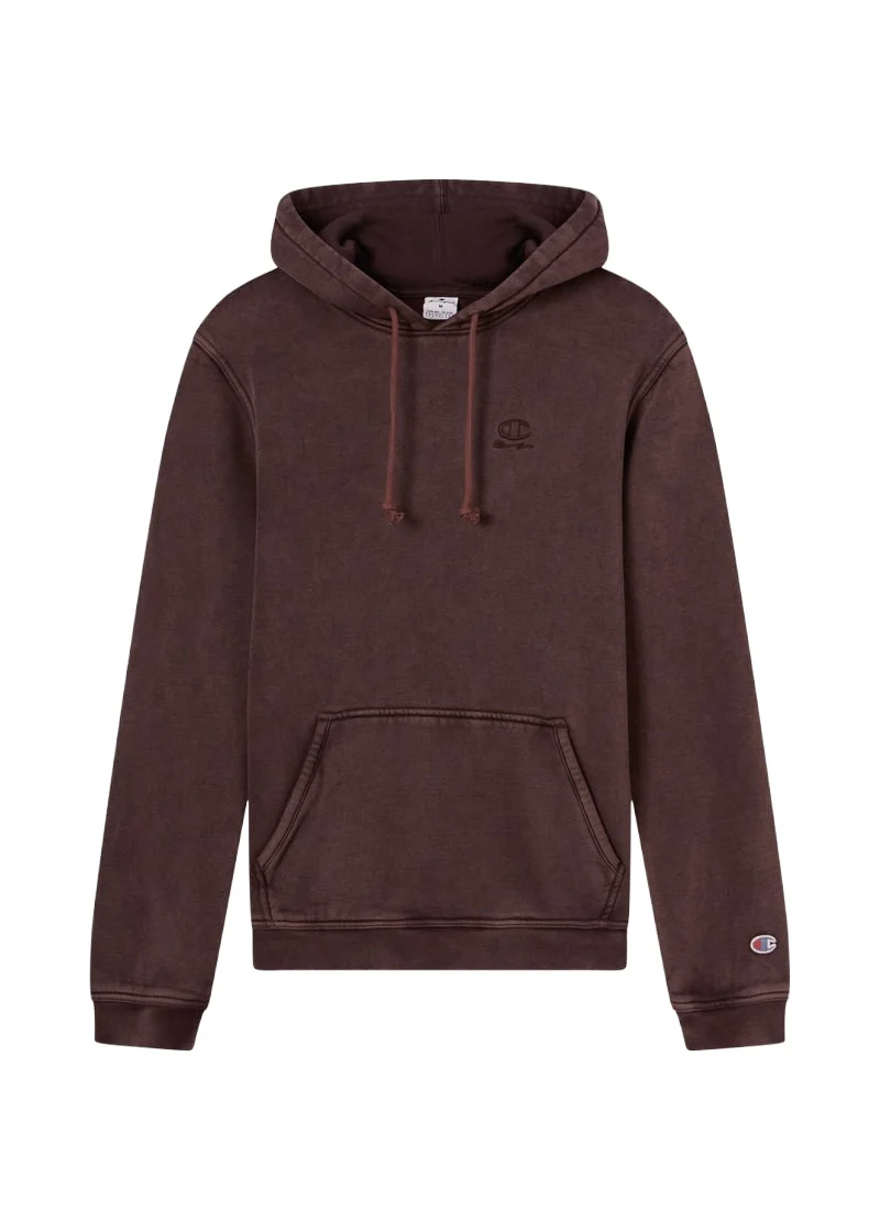 Champion Felpa Con Cappuccio da uomo effetto Slavato Icons marrone