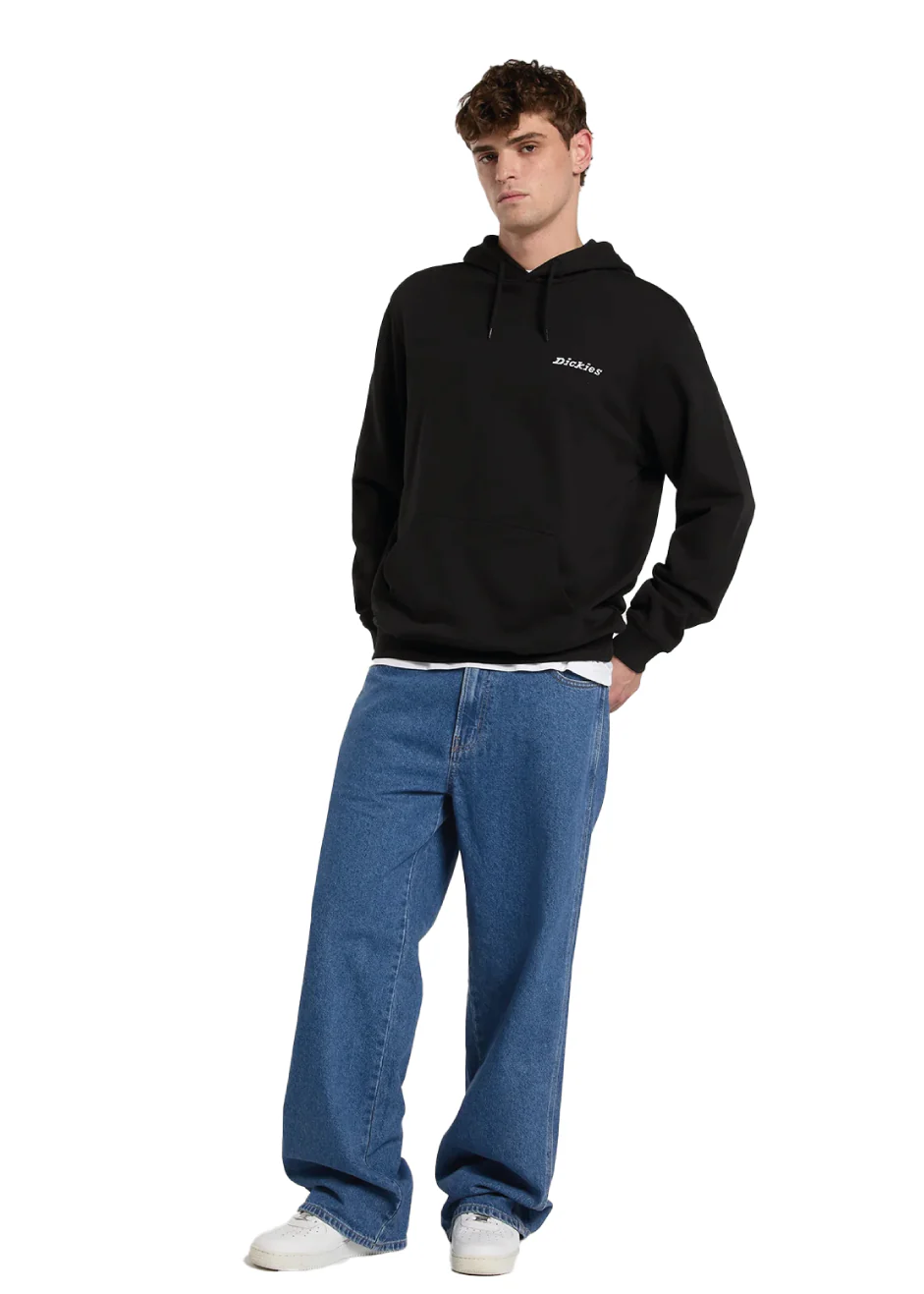 Dickies Felpa da uomo con cappuccio Loretto nera - Image 3