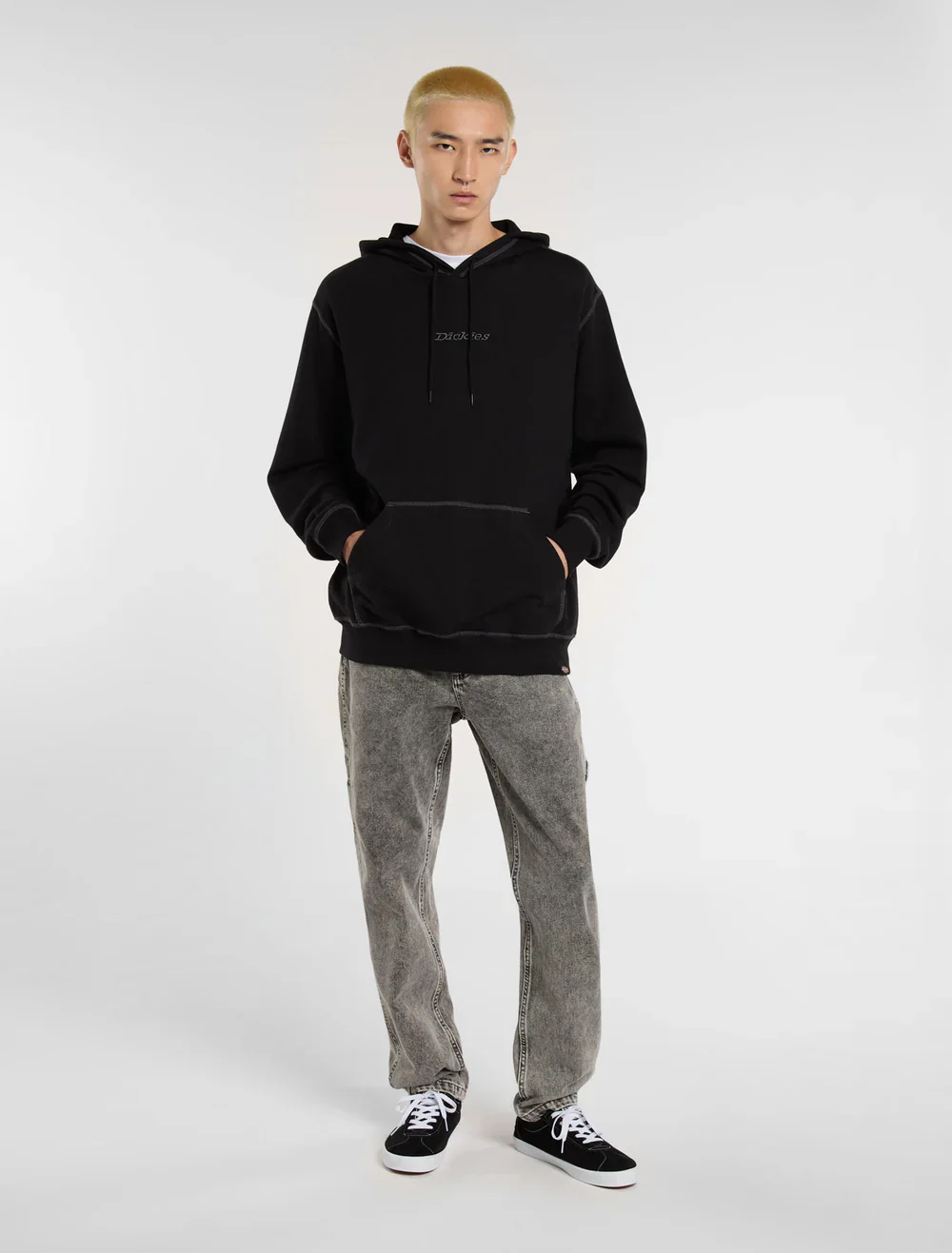 Dickies Felpa da uomo con cappuccio Roy nera - Image 2
