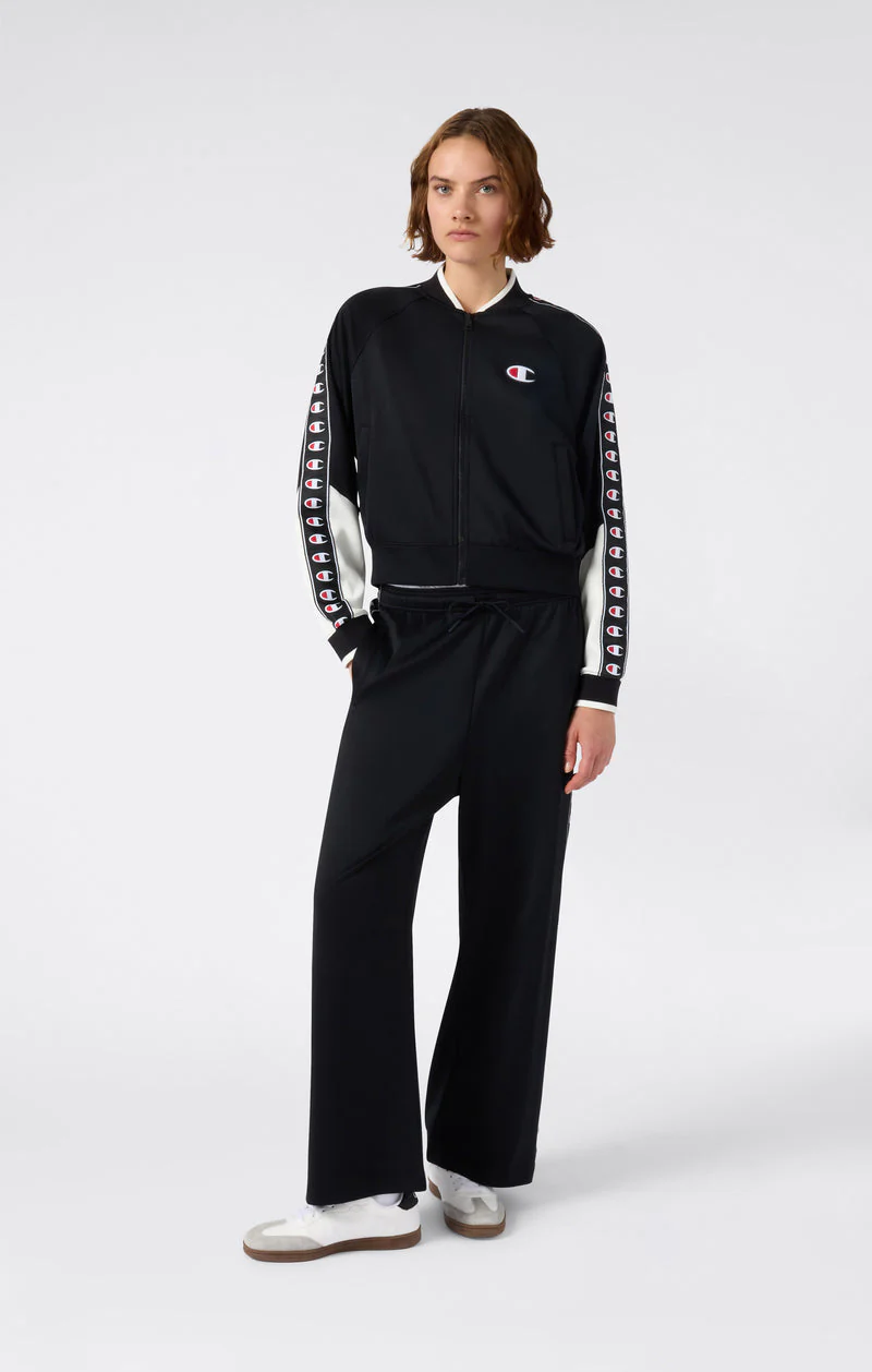 Champion Felpa da donna con zip Sport Heritage Nero - Image 6
