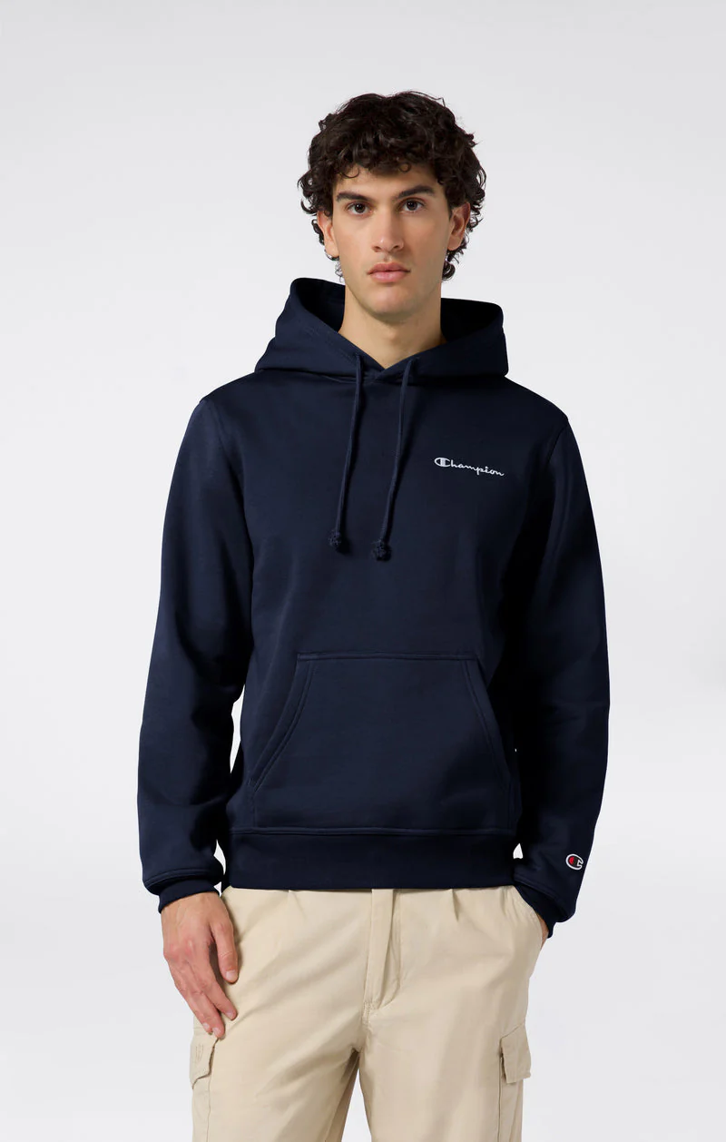 Champion Felpa da uomo con cappuccio Logo Icons Ricamato blu - Image 3