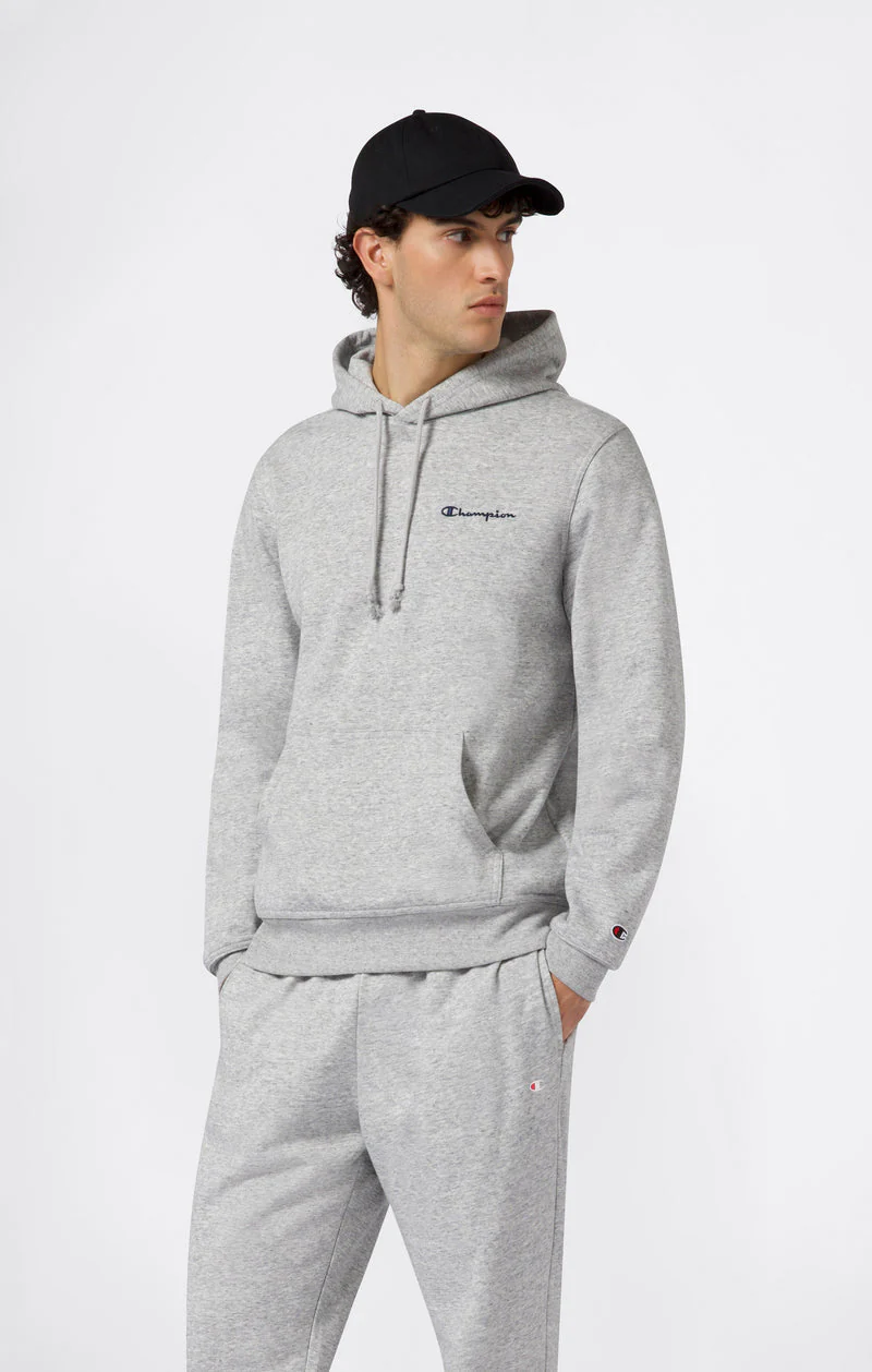 Champion Felpa con cappuccio da uomo Icons grigio - Image 2