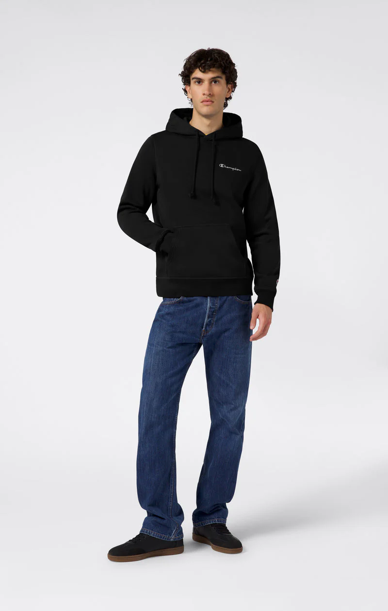 Champion Felpa da uomo con cappuccio Logo Ricamato Icons nera - Image 5
