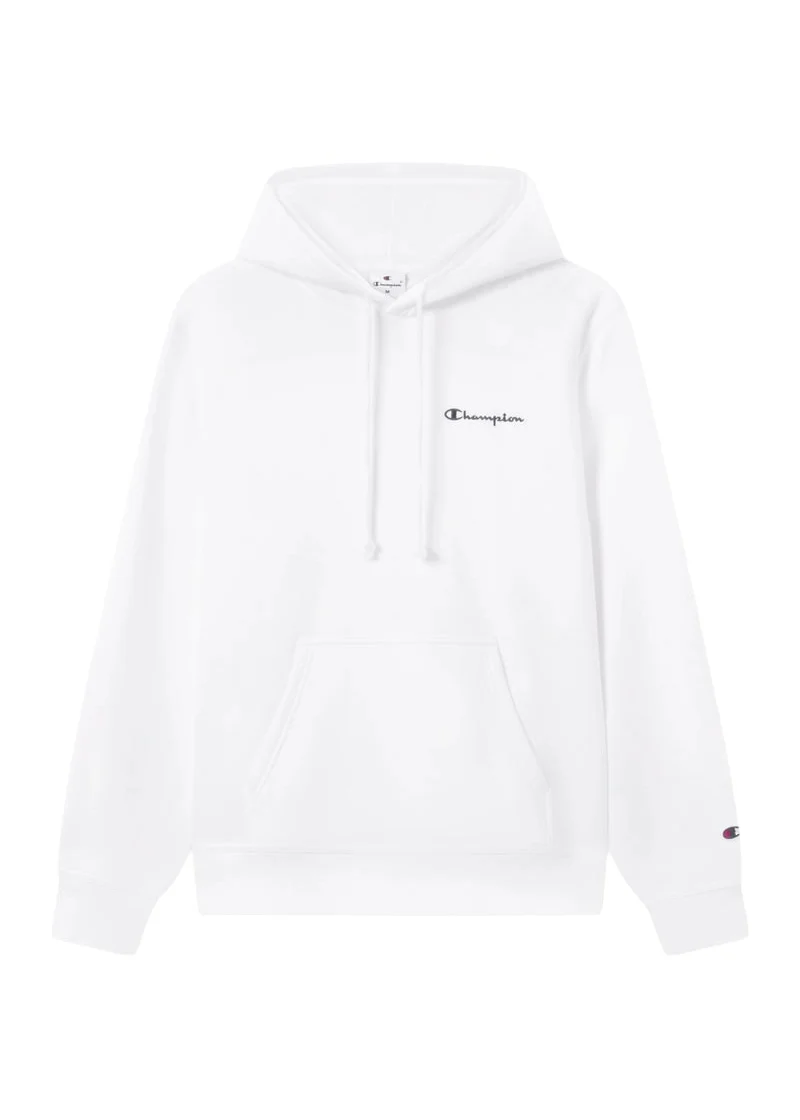 Champion Felpa con cappuccio da uomo Icons bianca