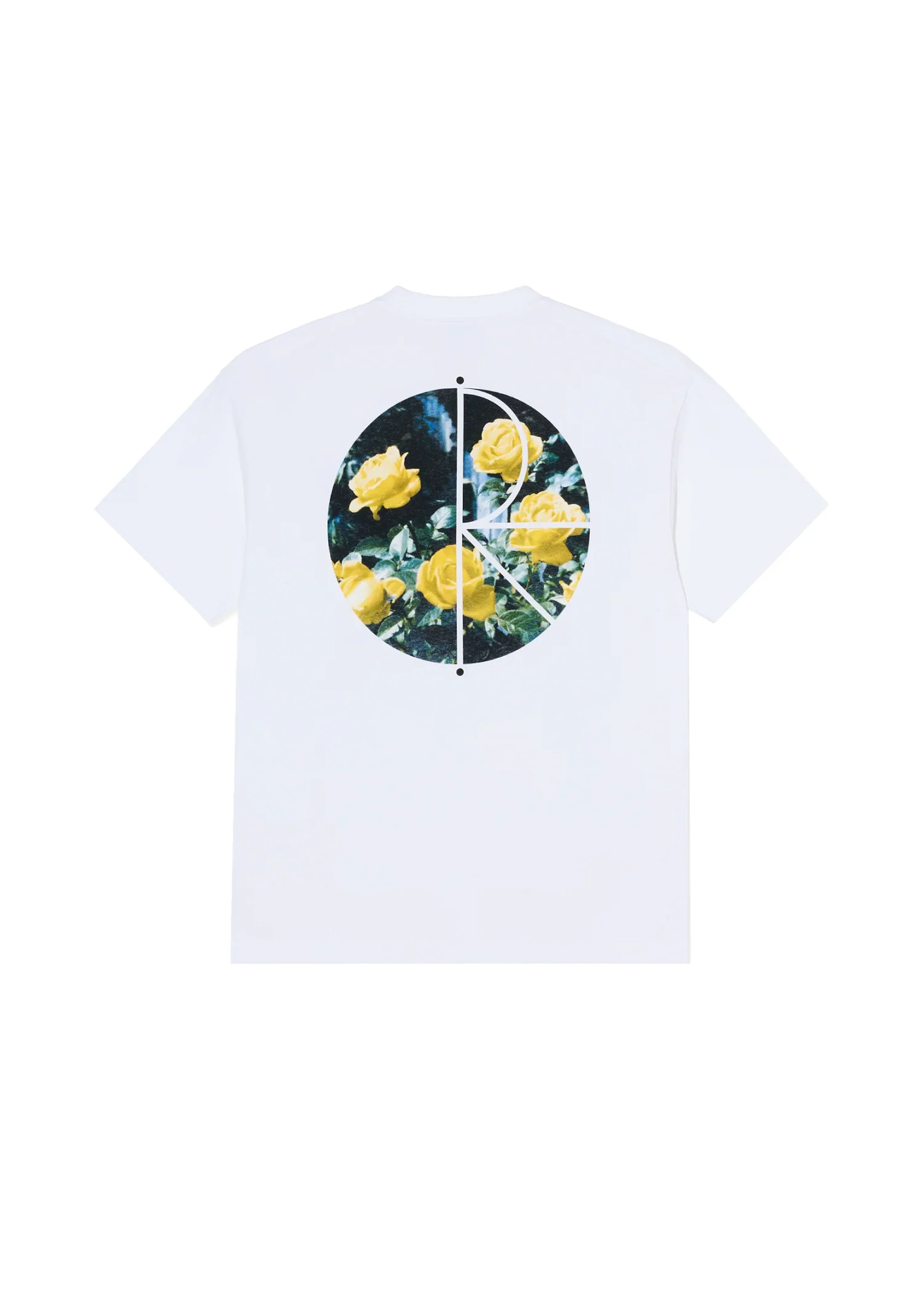Polar Skate T-Shirt da uomo manica corta Fill Logo bianca