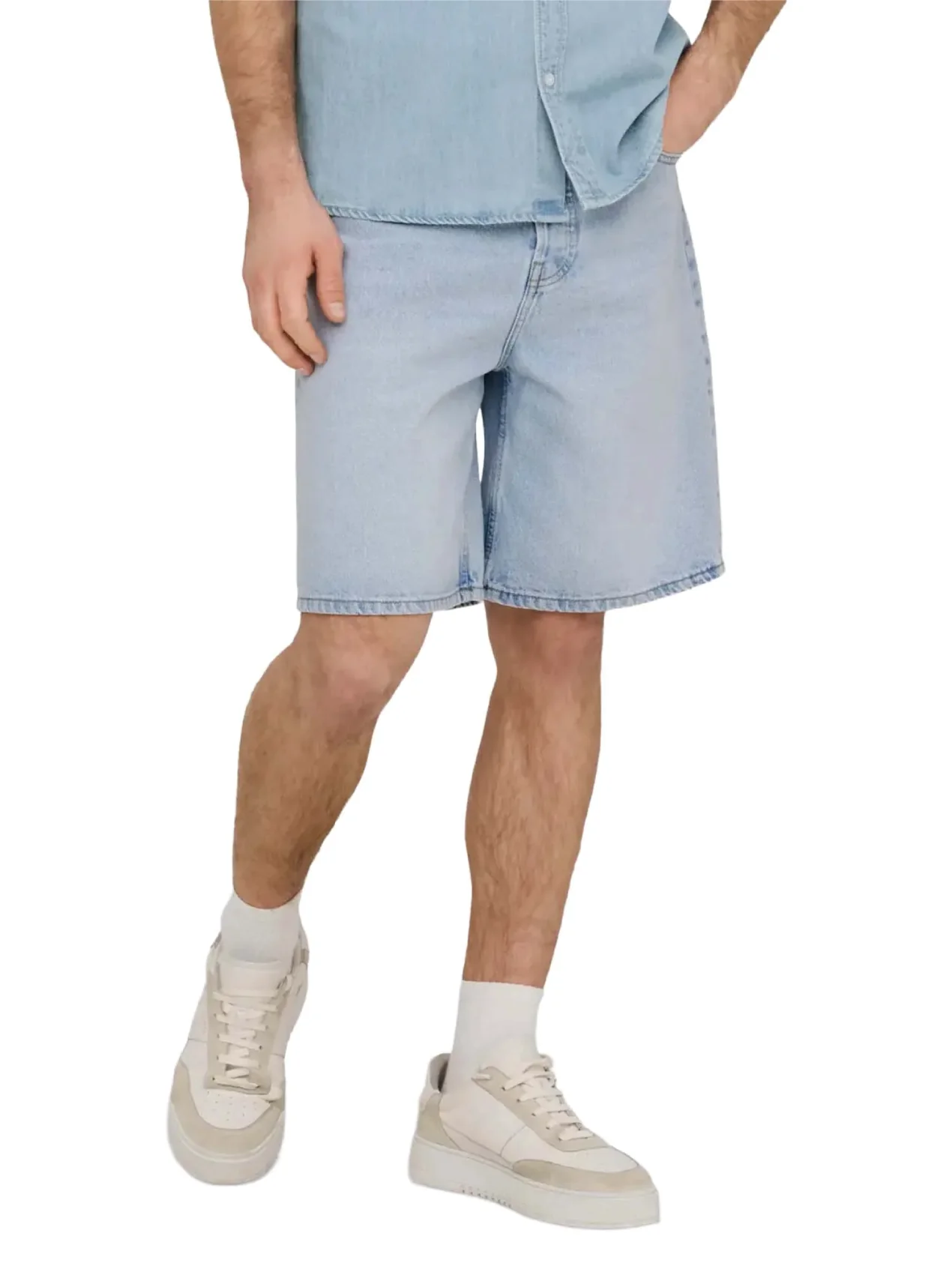 Only & Sons Pantaloncino in jeans da uomo Five Baggy - Image 3