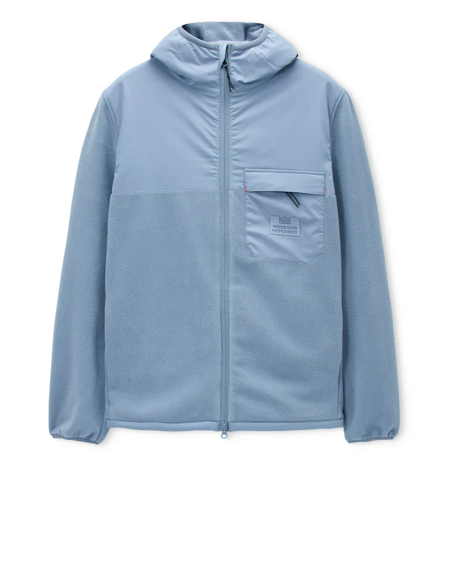 Weekend Offender Ferlpa con zip e cappuccio da uomo Frusciante Polar