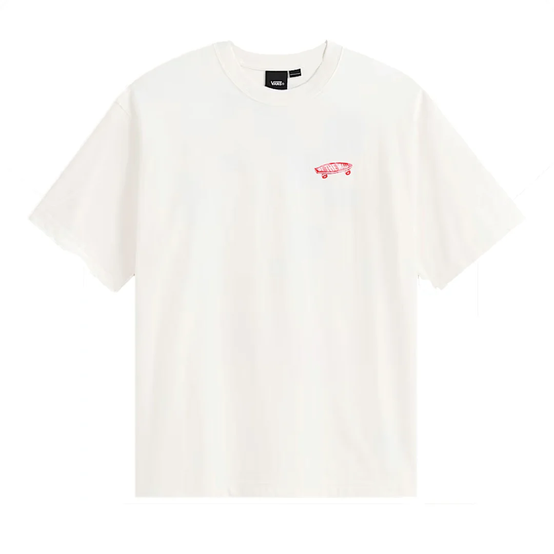 Vans T-Shirt da uomo manica corta Full Deck panna