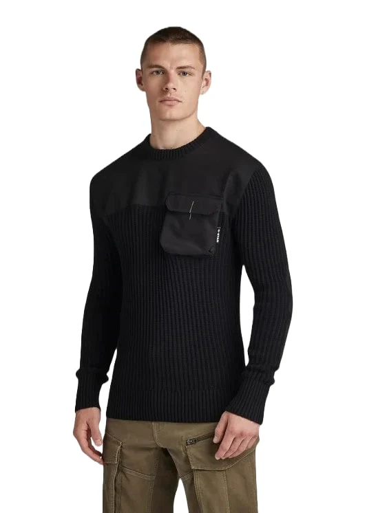 G-Star Maglia da uomo girocollo  Army Raw Nera