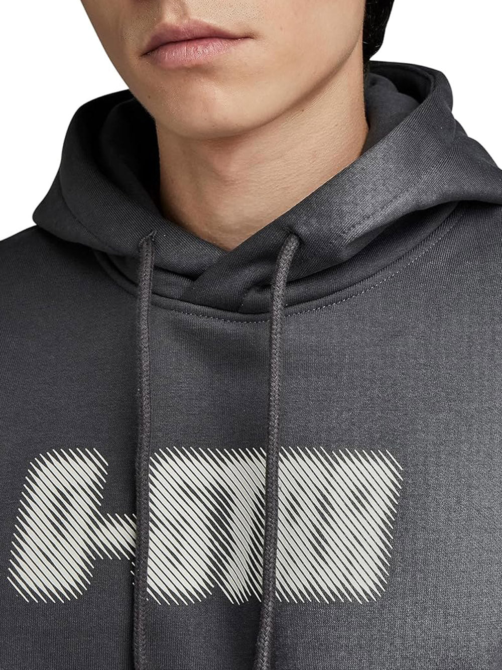 G-Star Felpa Uomo Con Cappuccio Dotted Nera - Image 2
