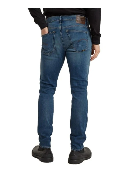 G-Star Jeans da Uomo Slim 3301 Blu - Image 3