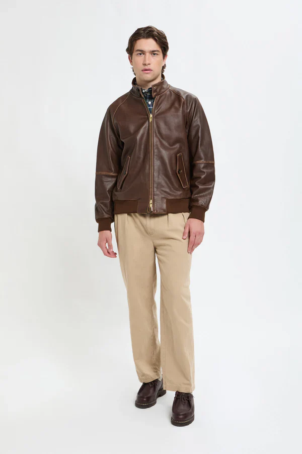 Baracuta Giacca da uomo in pelle G9 marrone - Image 4