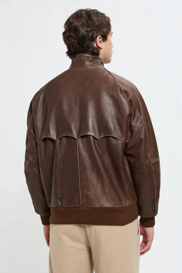 Baracuta Giacca da uomo in pelle G9 marrone - Image 5