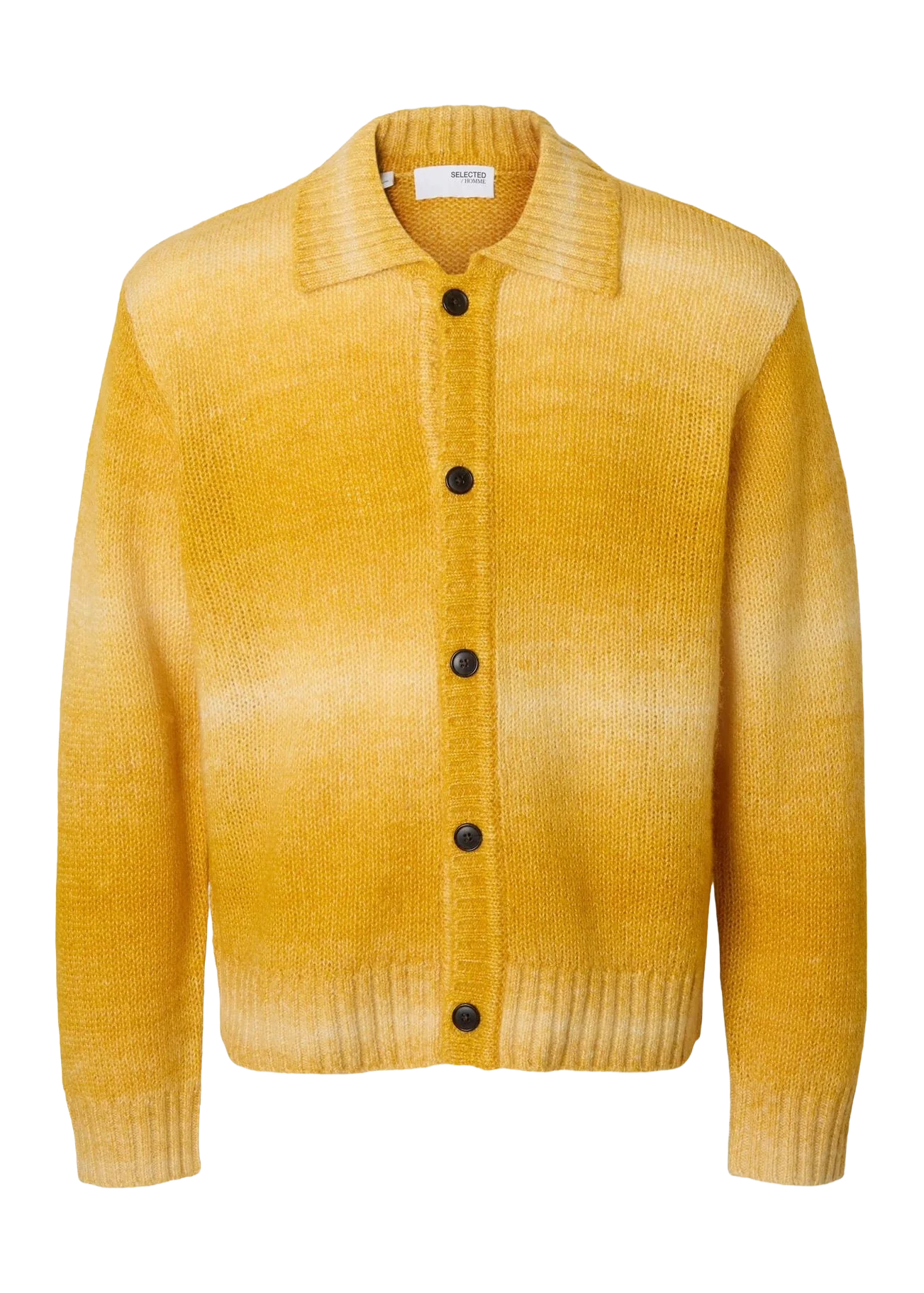 Selected Cardigan con bottoni da uomo in misto lana Gaard