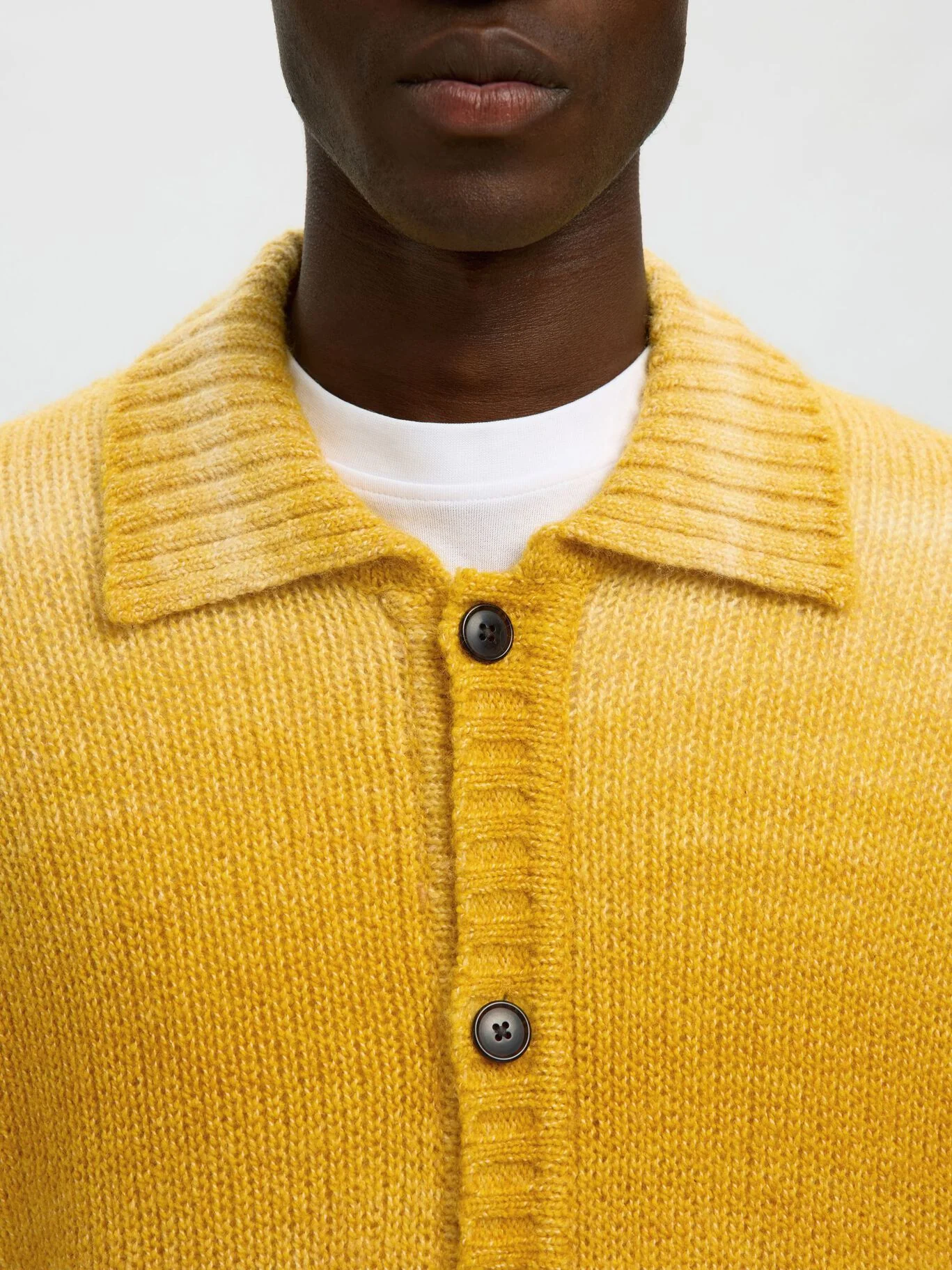 Selected Cardigan con bottoni da uomo in misto lana Gaard - Image 2