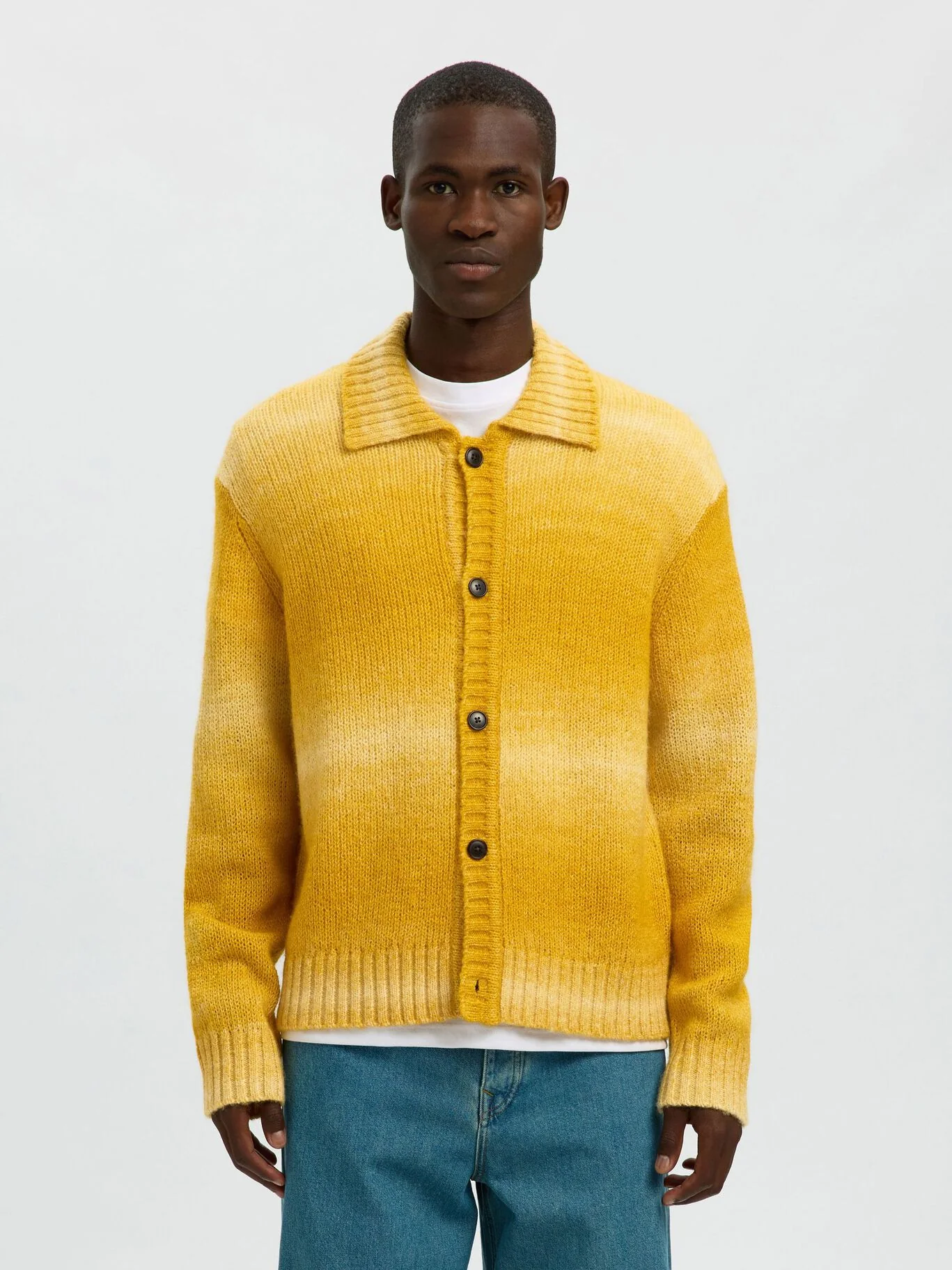 Selected Cardigan con bottoni da uomo in misto lana Gaard - Image 3