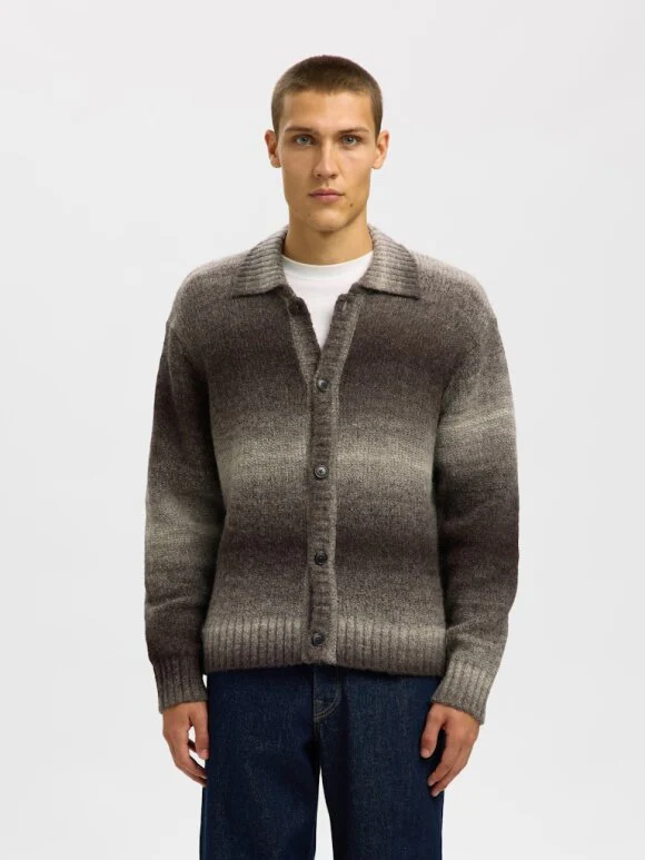 Selected Cardigan con bottoni da uomo in misto lana Gaard - Image 3