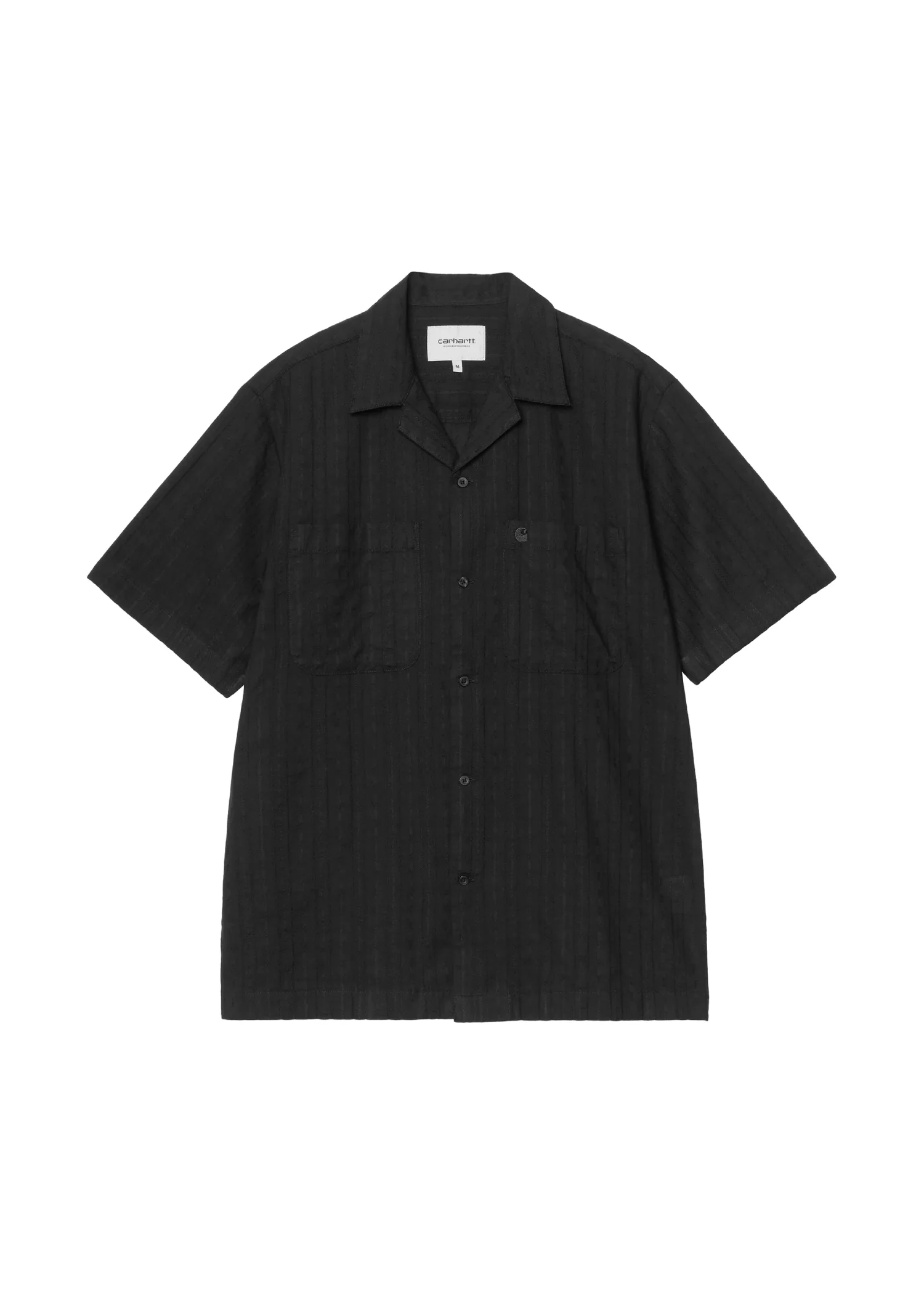 Carhartt Wip Camicia da uomo manica corta Gareth nera