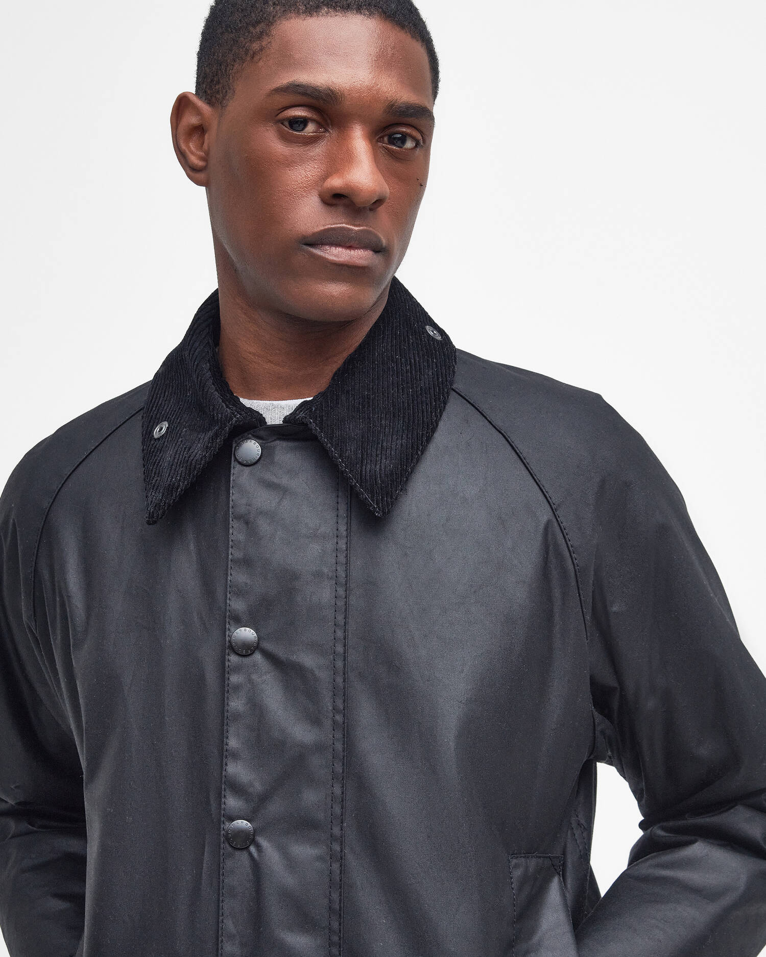 Barbour Giacca cerata da uomo Beaufort nera MWX0017BK91 - Image 2