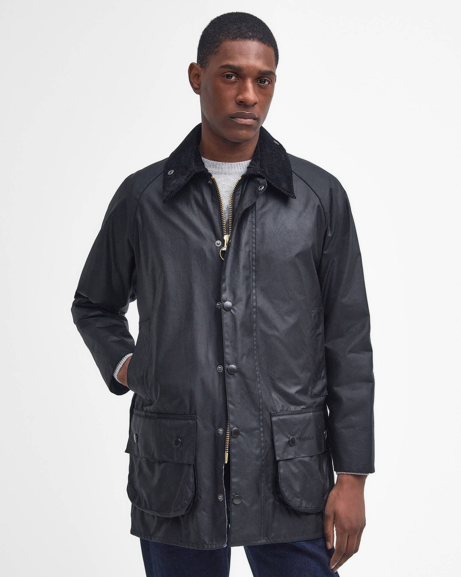 Barbour Giacca cerata da uomo Beaufort nera MWX0017BK91 - Image 3