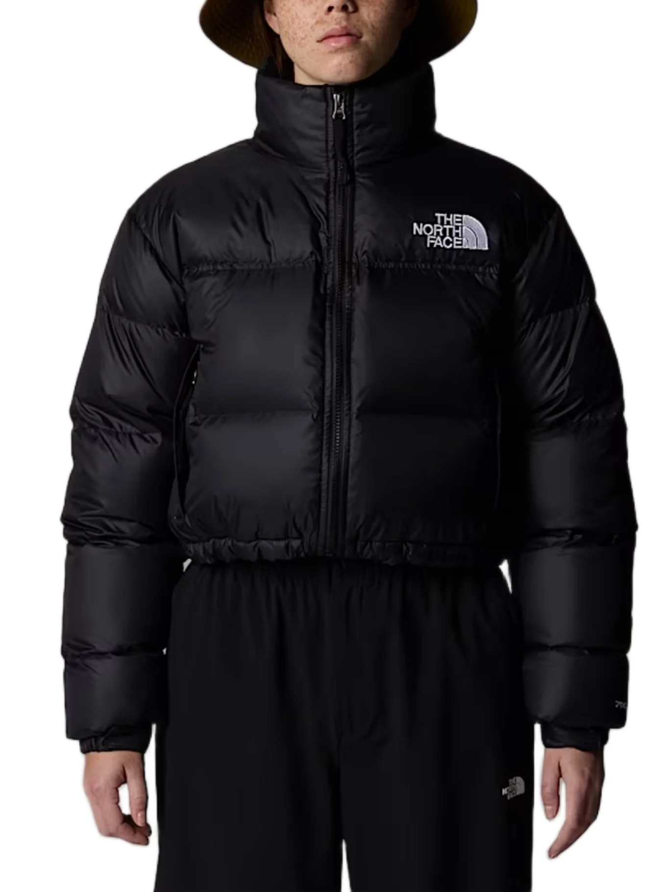 The North Face Giacca piumino corta da donna Nuptse nero - Image 3