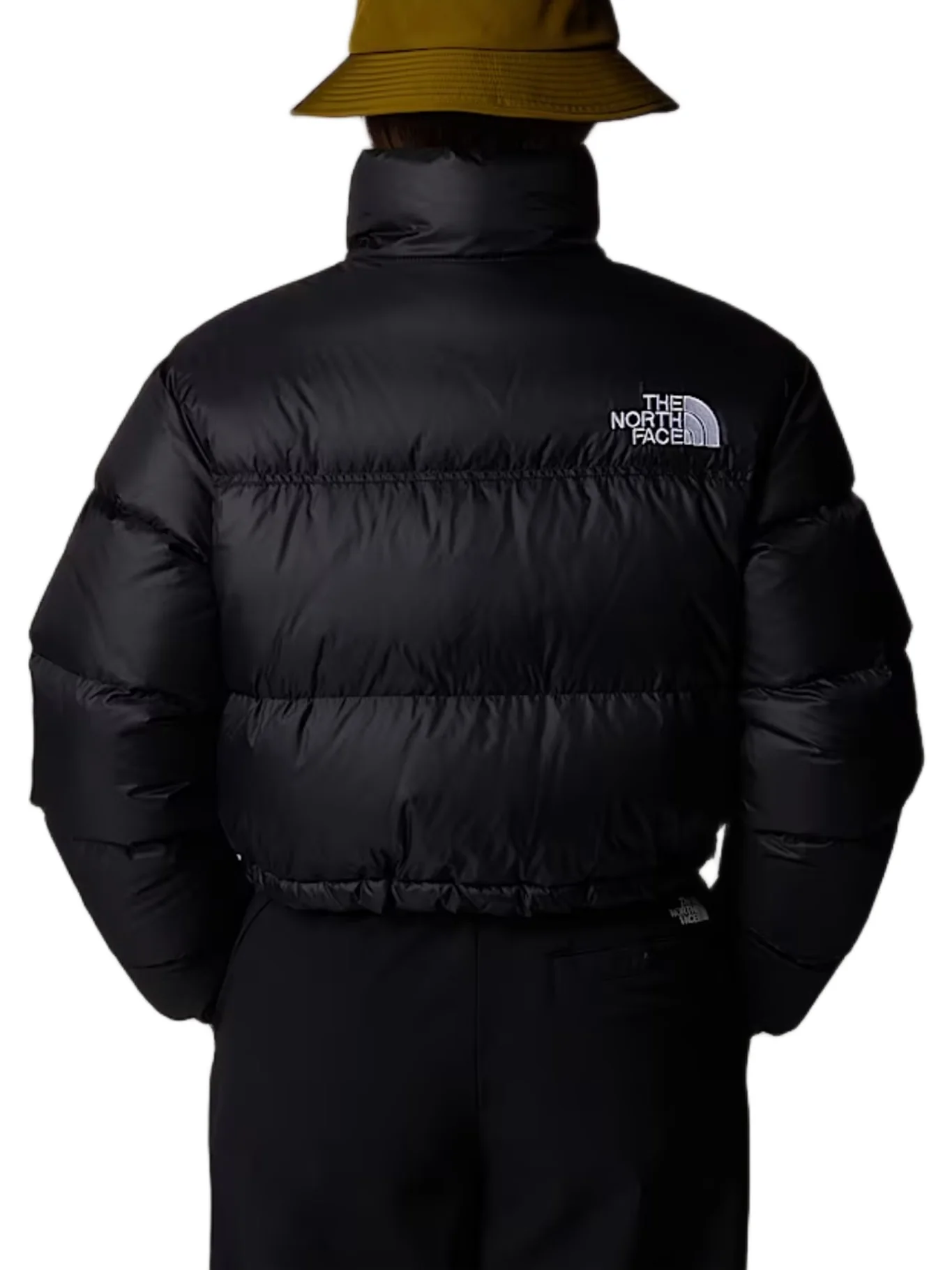 The North Face Giacca piumino corta da donna Nuptse nero - Image 4