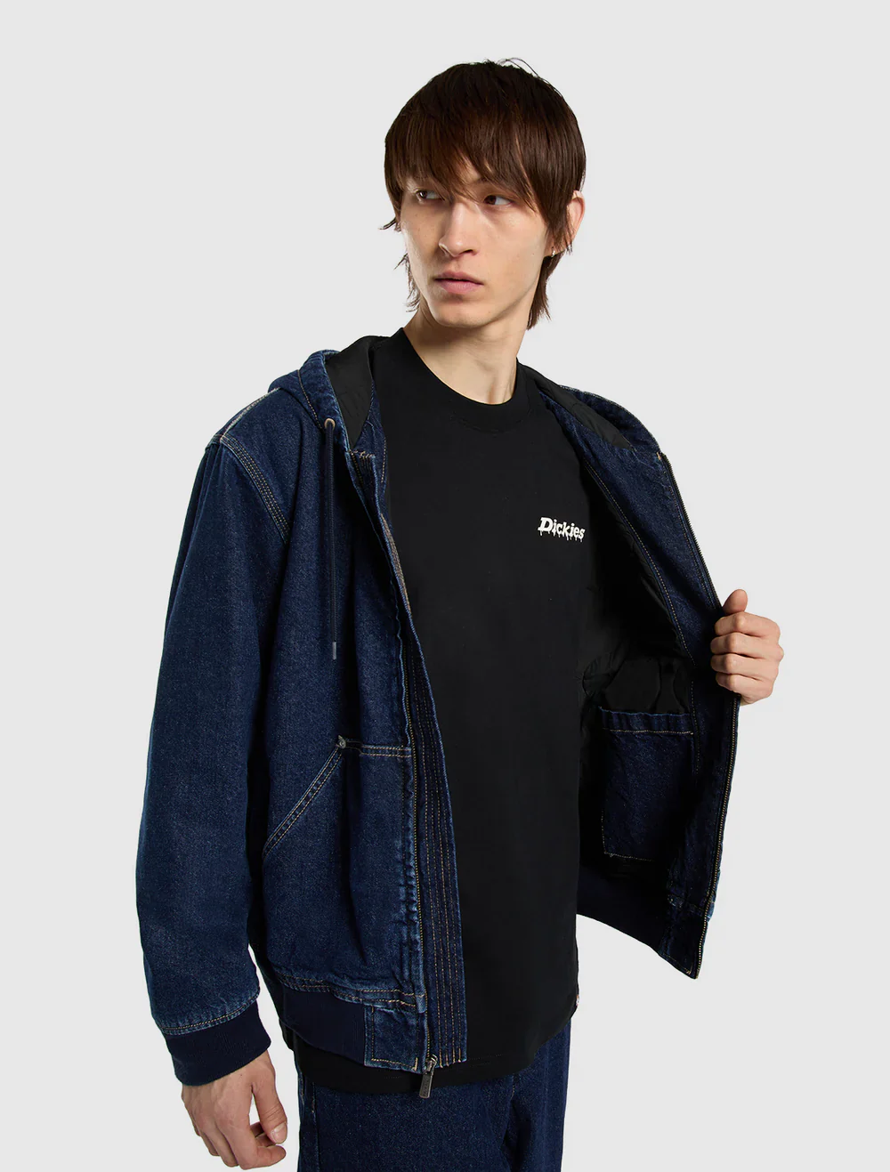 Dickies Giacca con cappuccio da uomo in jeans Hilham - Image 2