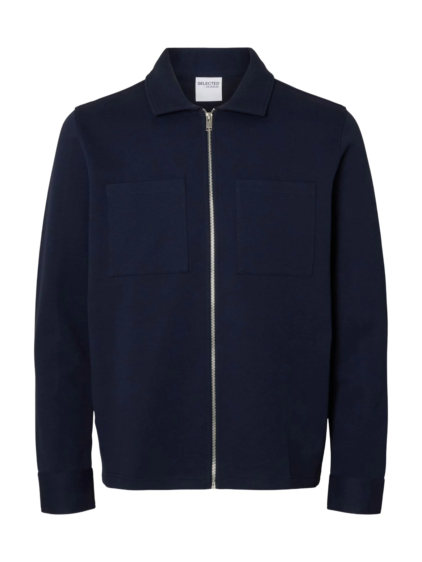 Selected Giacca con zip in felpa da uomo blu 16099996-NB
