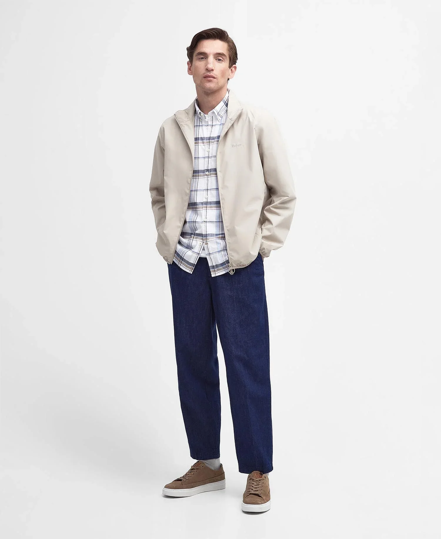 Barbour Giacca leggera da uomo Korbel panna - Image 6