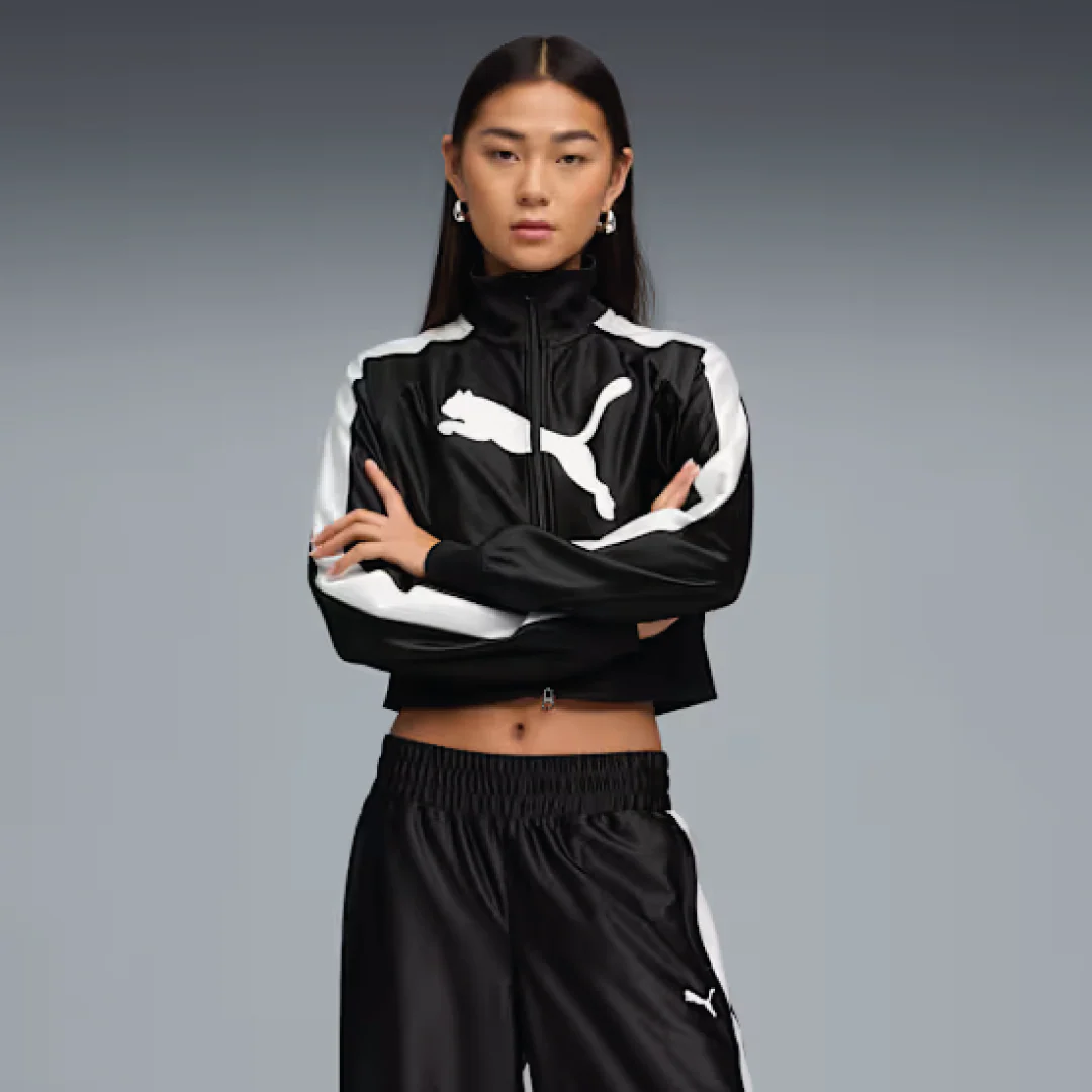 Puma Giacca corta acetata da donna cropped nera 634592-01 - Image 3