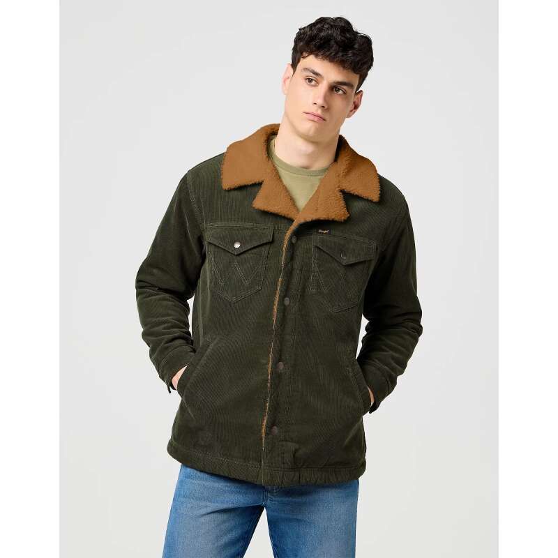 Wrangler Giacca da uomo in velluto a coste Interno pelliccia 112371443 - Image 2
