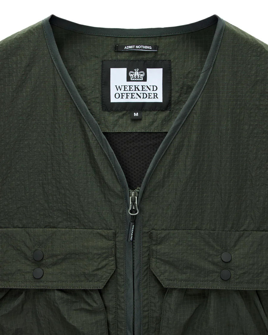 Weekend Offender Giacca smanicata da uomo multiuso Tangier verde - Image 2