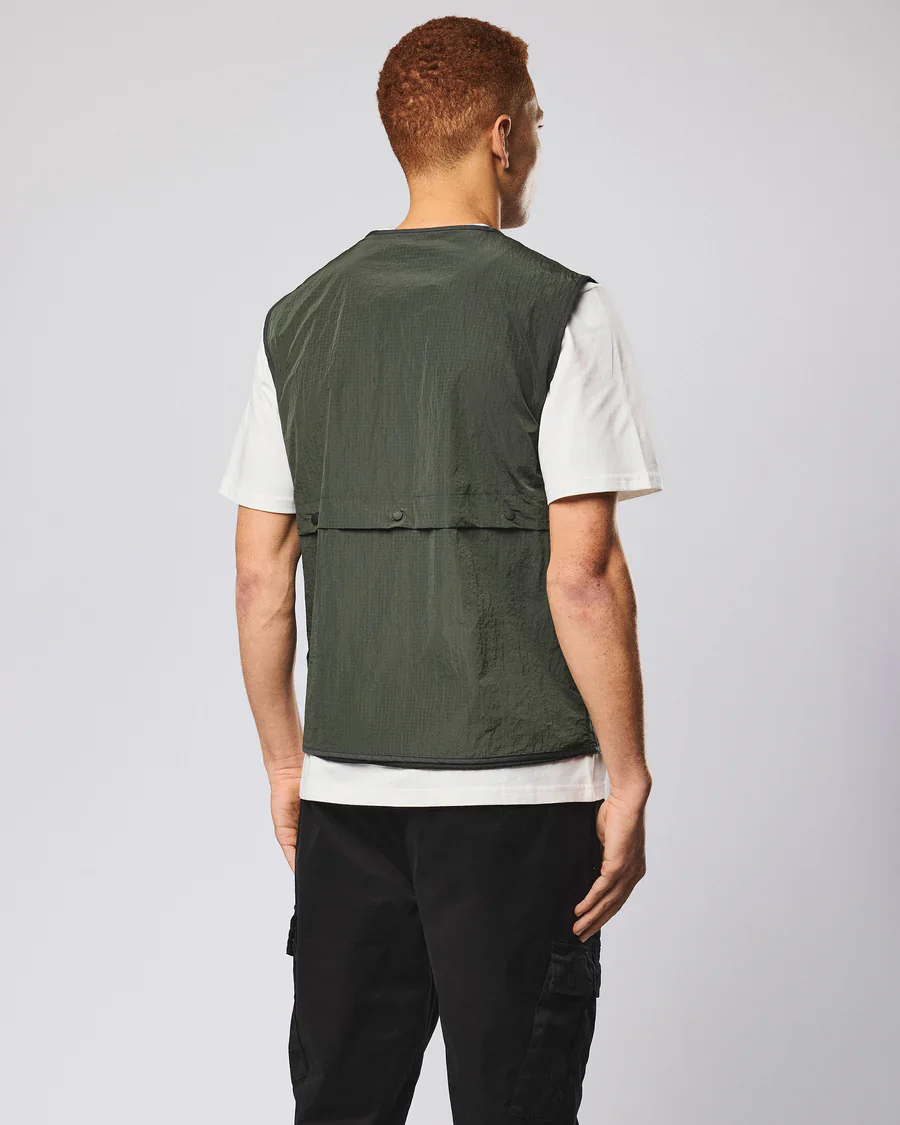 Weekend Offender Giacca smanicata da uomo multiuso Tangier verde - Image 4