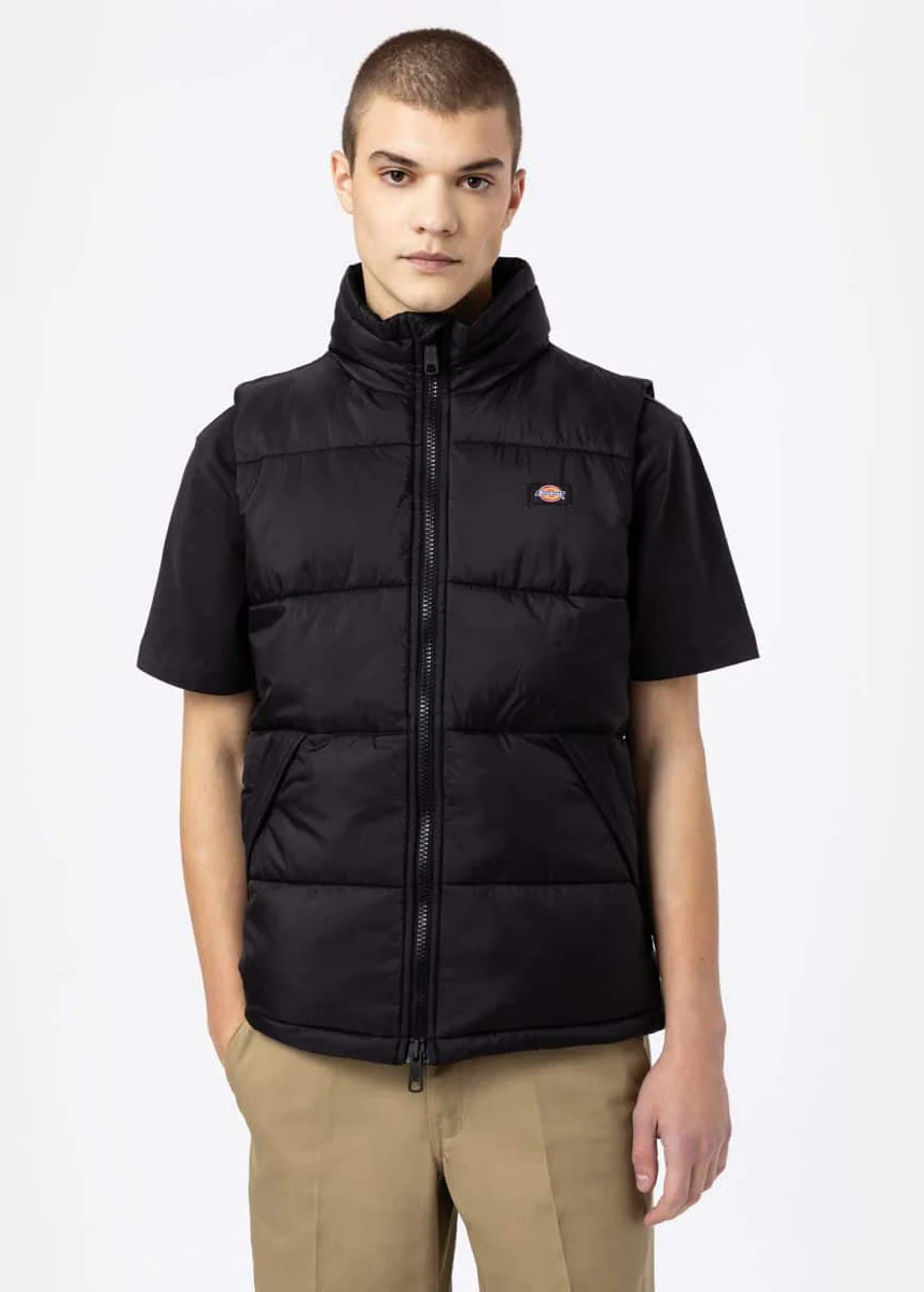 Dickies Giacca da uomo smanicata Waldenburg nera - Image 2