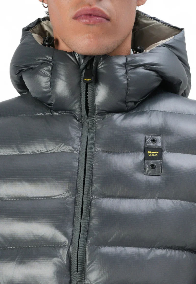 Blauer Giacca Piumino da uomo Adams grigio - Image 3