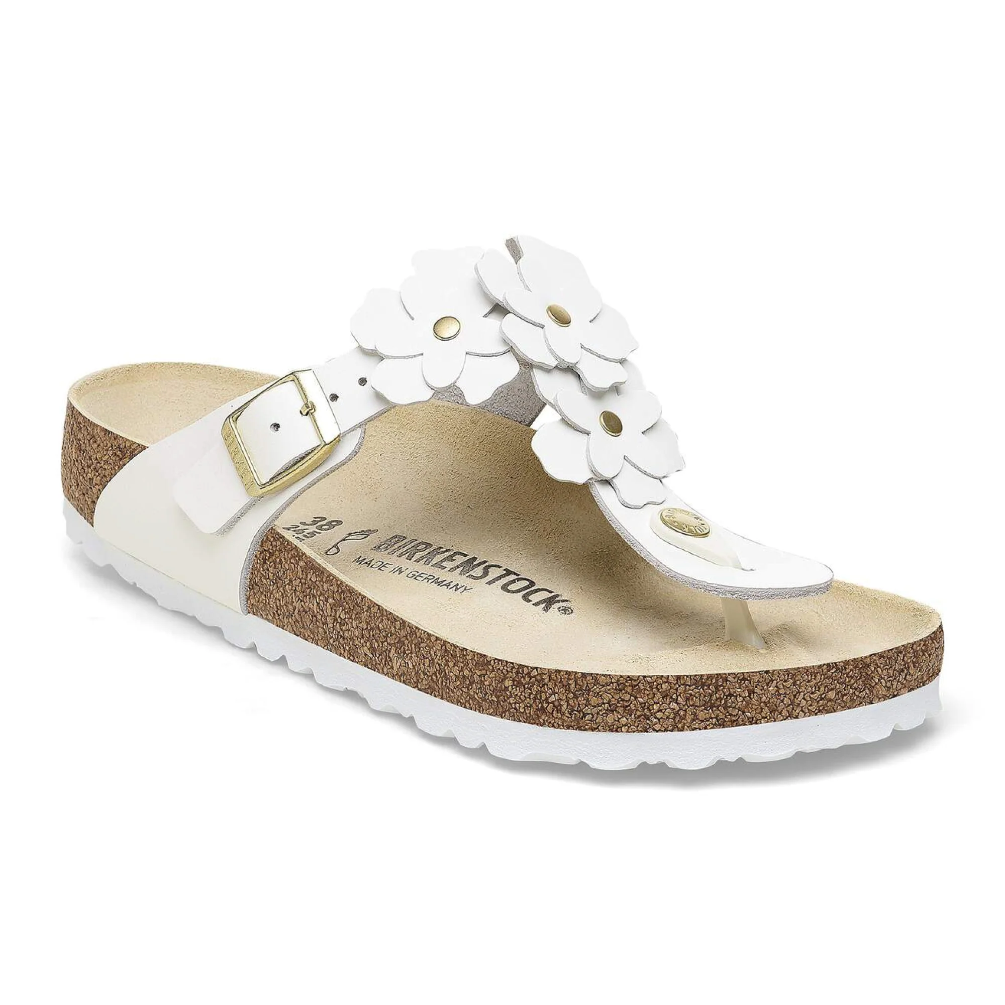 Birkenstock Infradito da donna Gizeh Flower bianco (Calzata Normale)