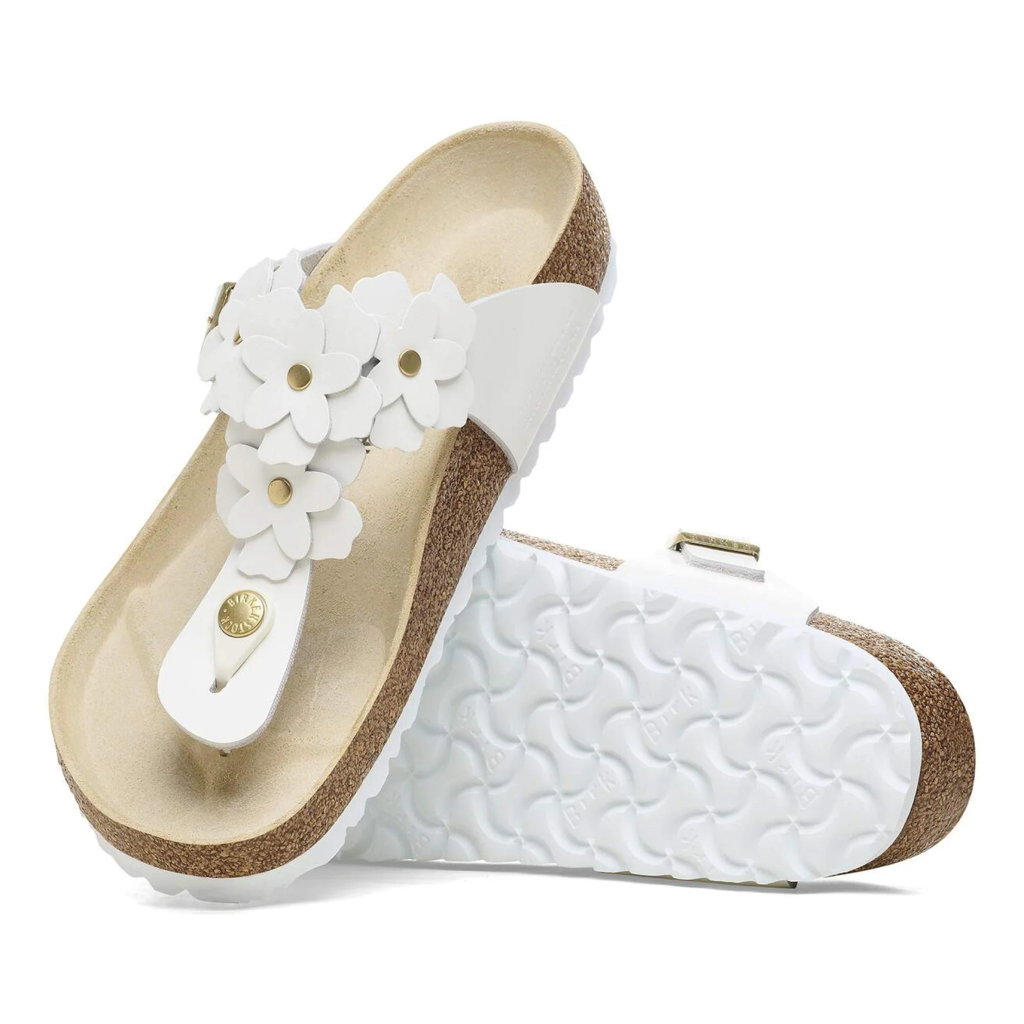 Birkenstock Infradito da donna Gizeh Flower bianco (Calzata Normale) - Image 3
