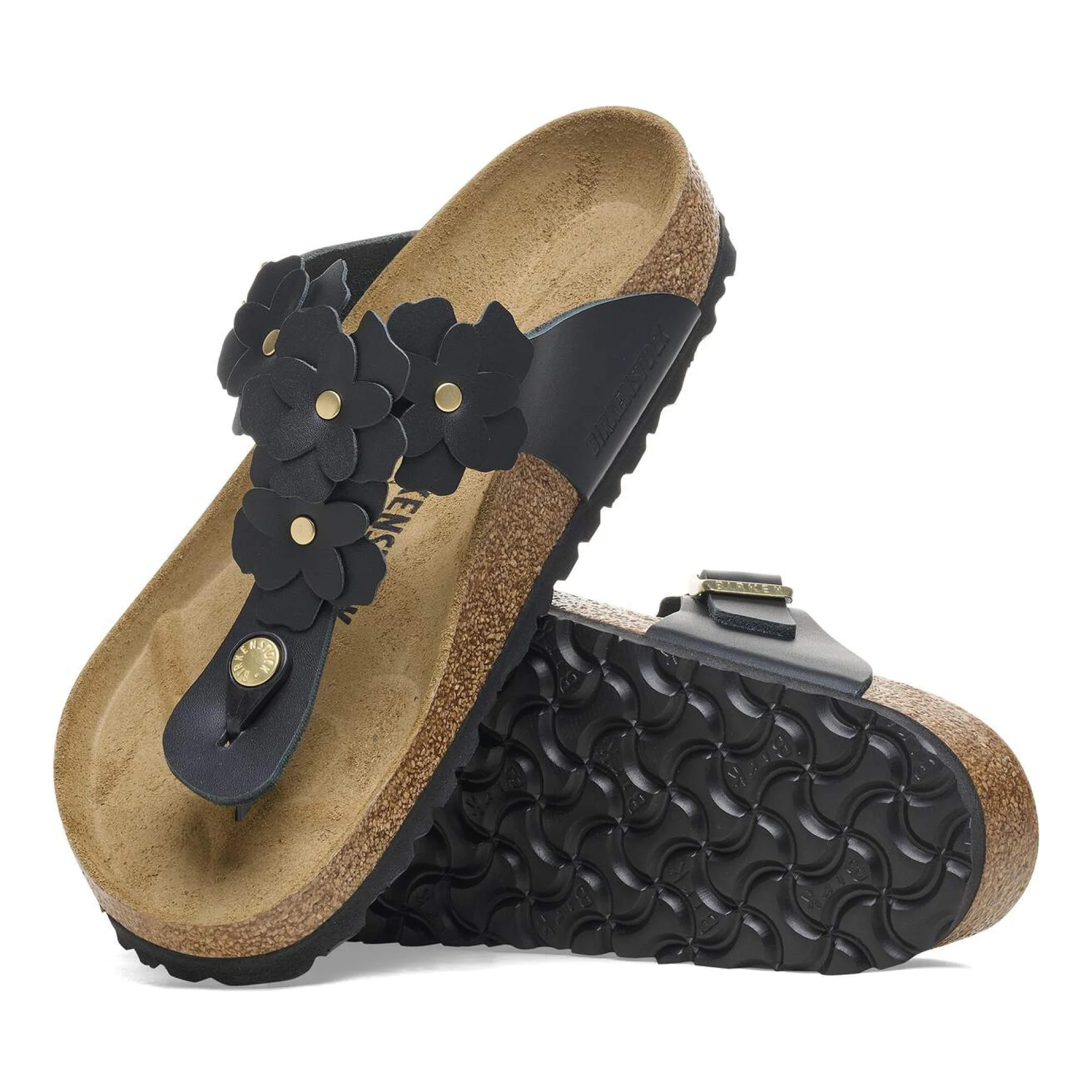 Birkenstock Infradito da donna Gizeh Flower nero  (Calzata Normale) - Image 4