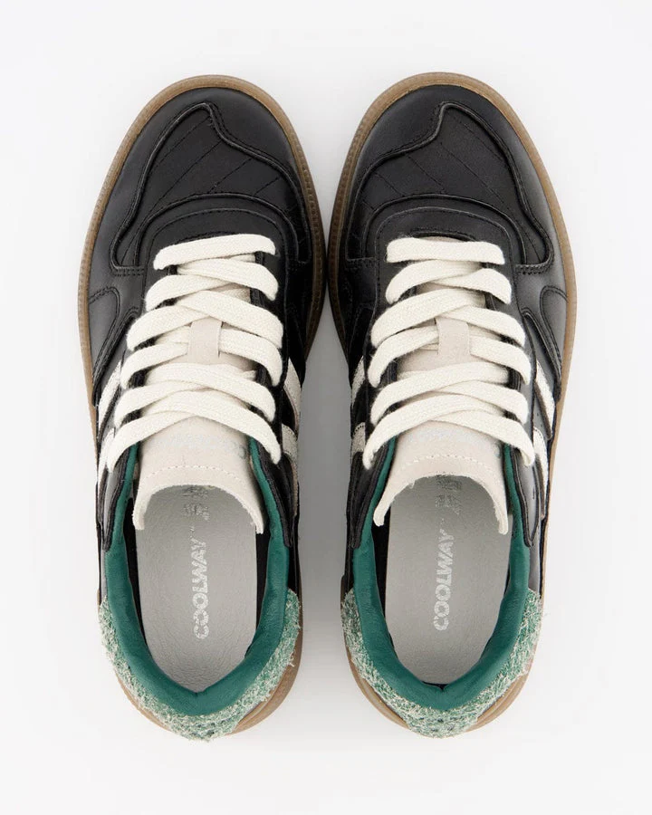 Coolway Sneaker in pelle unisex Goal nere - Image 3