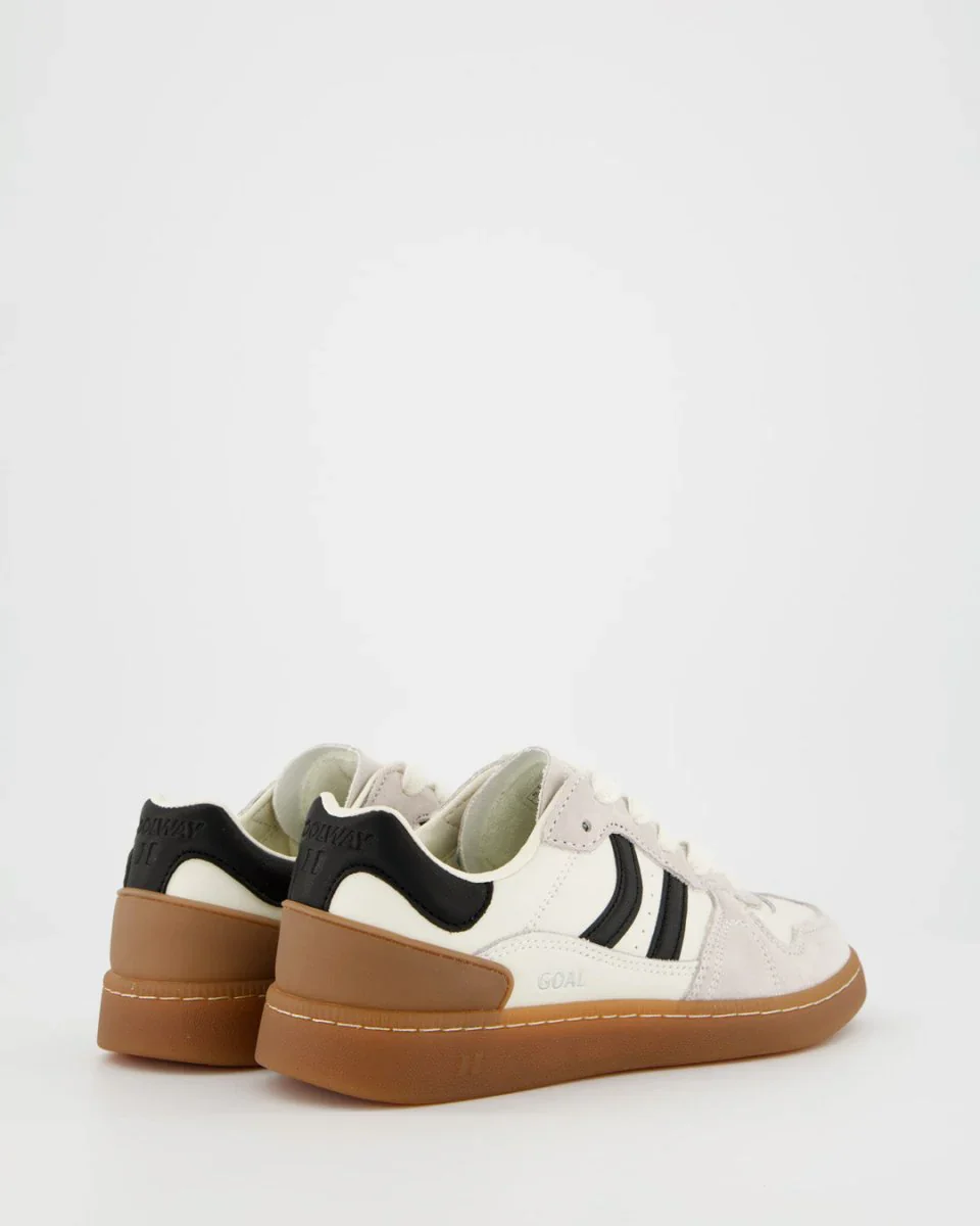 Coolway Sneaker in pelle unisex Goal Black & White - Image 4