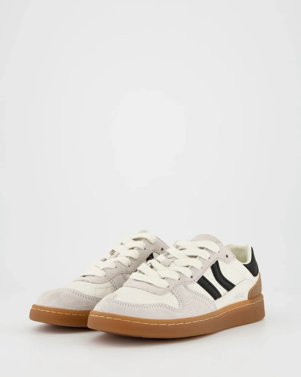 Coolway Sneaker in pelle unisex Goal Black & White - Image 5