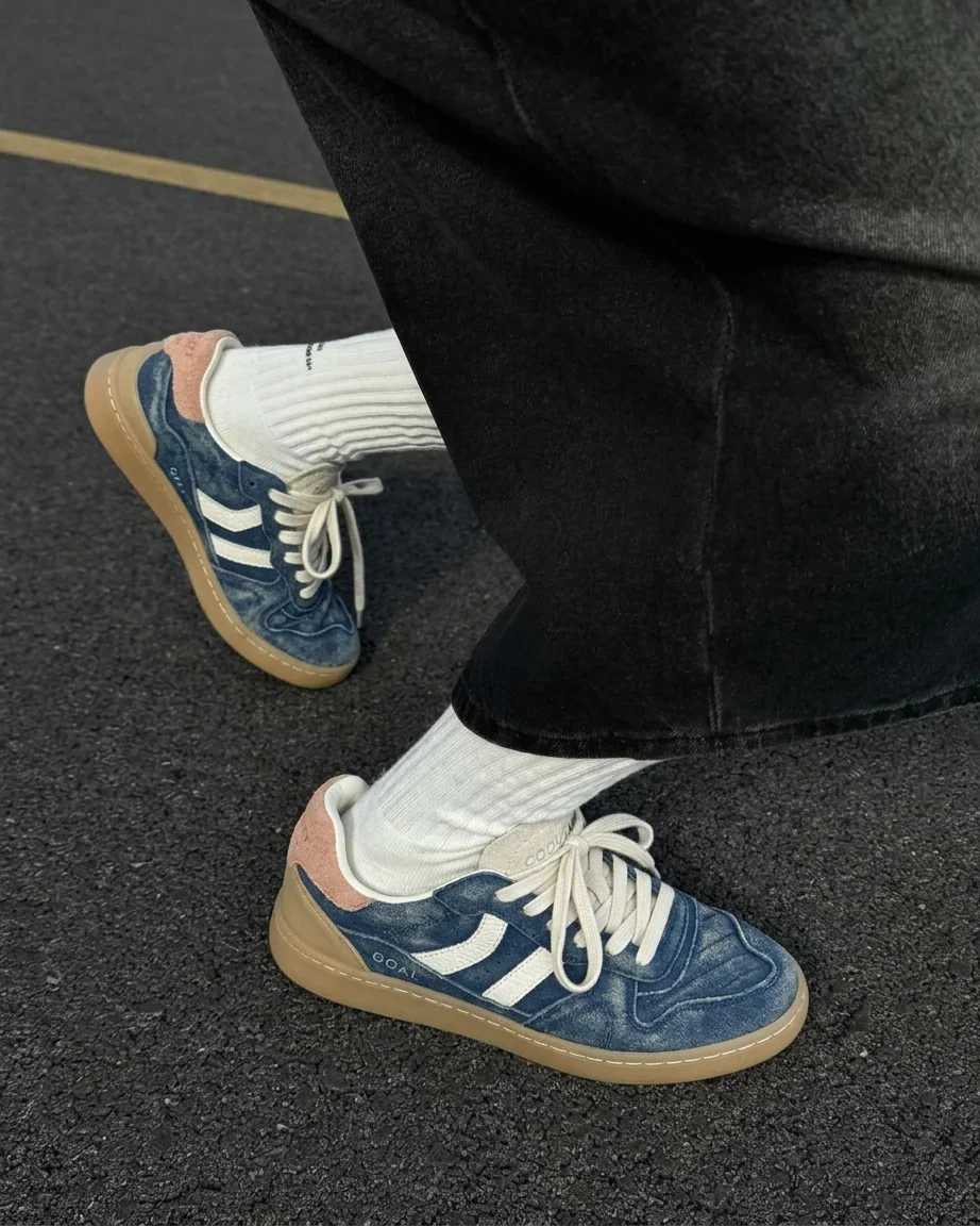 Coolway Sneaker in pelle unisex Goal Blue Royal - Image 5
