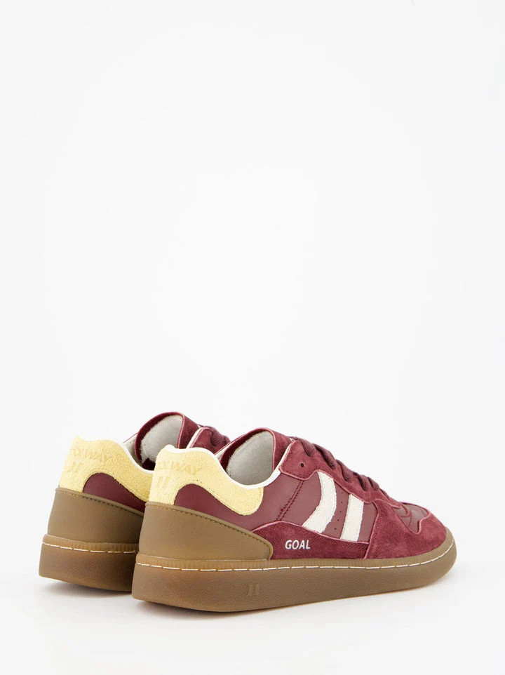 Coolway Sneaker in Pelle scamosciata Goal Bordeaux - Image 4